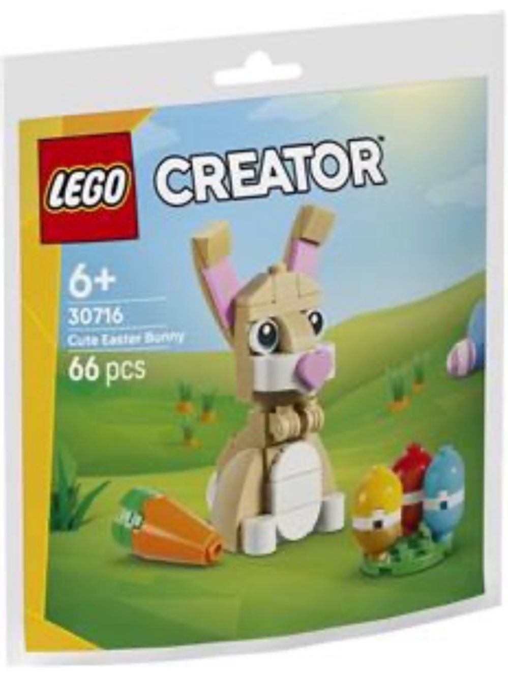 LEGO Creator Tan & Pink Bunny with Colorful Eggs
